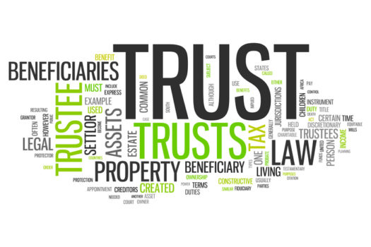 Wordcloud with Trust related tags